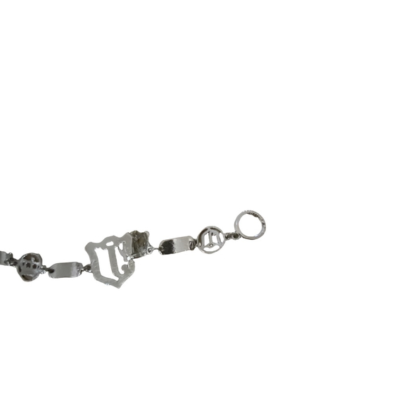 Juicy Couture Silver and Pink Charm Bracelet Y2K Rare - Picture 9 of 11